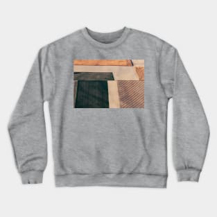 Brown Abstract Fields Crewneck Sweatshirt